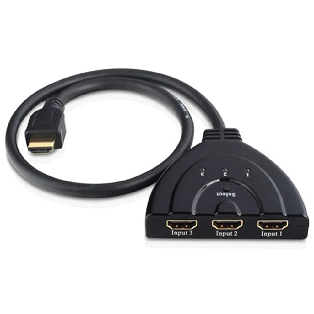 HDMI 3 in 1 Out Pigtail Adapter HDMI Auto Switch Extender Switcher