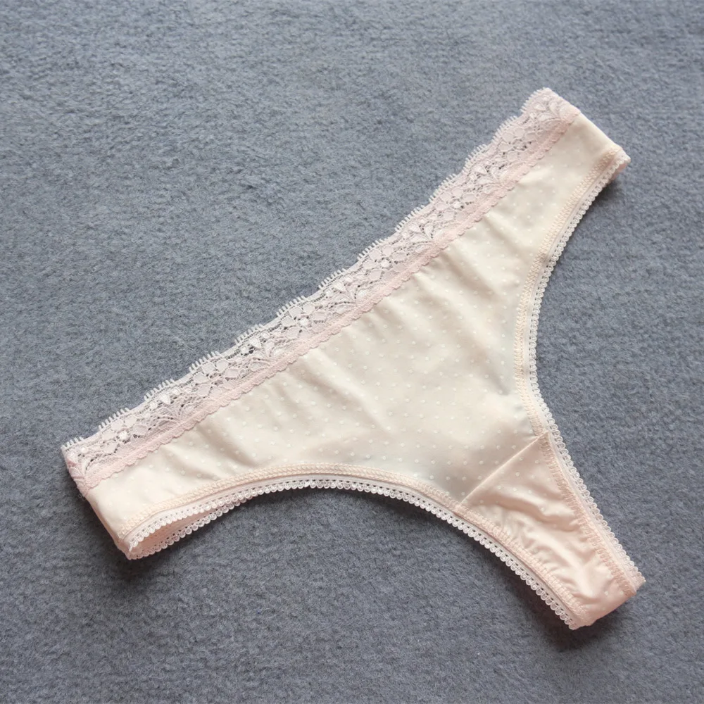 Voplidia Panties Underwear Women Plus Size Sexy Lingerie Thongs and G String Lace Tanga T-back Seamless String G-string PM019