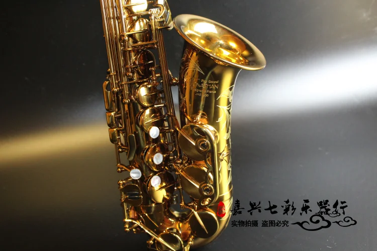 Франция Джонатан JAS-600 альт бемоль саксофон латунный корпус Золотой резной электрофорез золотой альт саксофон с кожаный чехол