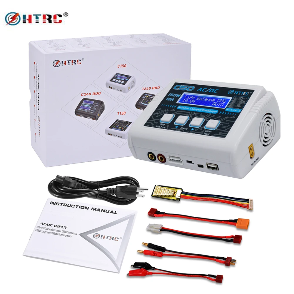 Hot Sale HTRC C150 AC DC 150W 10A font b RC b font Balance Charger Discharger