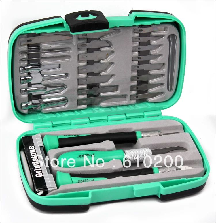 

Free Shipping PD-395A Proskit Multifunctional knife woodworking tools Set for carving tools Wood carving tools the knife kit
