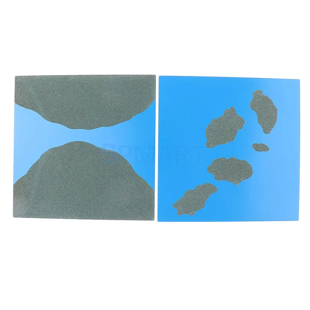 Montessori Sandpaper Geography Cards+Cabinet for Kids Preschool Learning Educational Toys