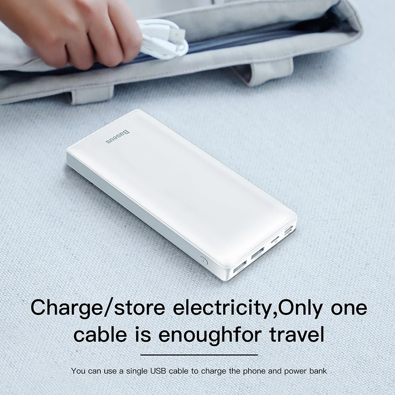 Baseus Power Bank 30000 мАч блок питания USB C быстрая повербанк для Xiaomi iPhone 12 Pro портативная