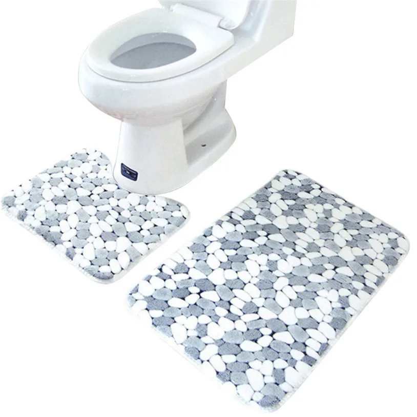 Bathroom Carpets 2PCS Set Rug Memory Foam Rug Mat Floor Carpet quality