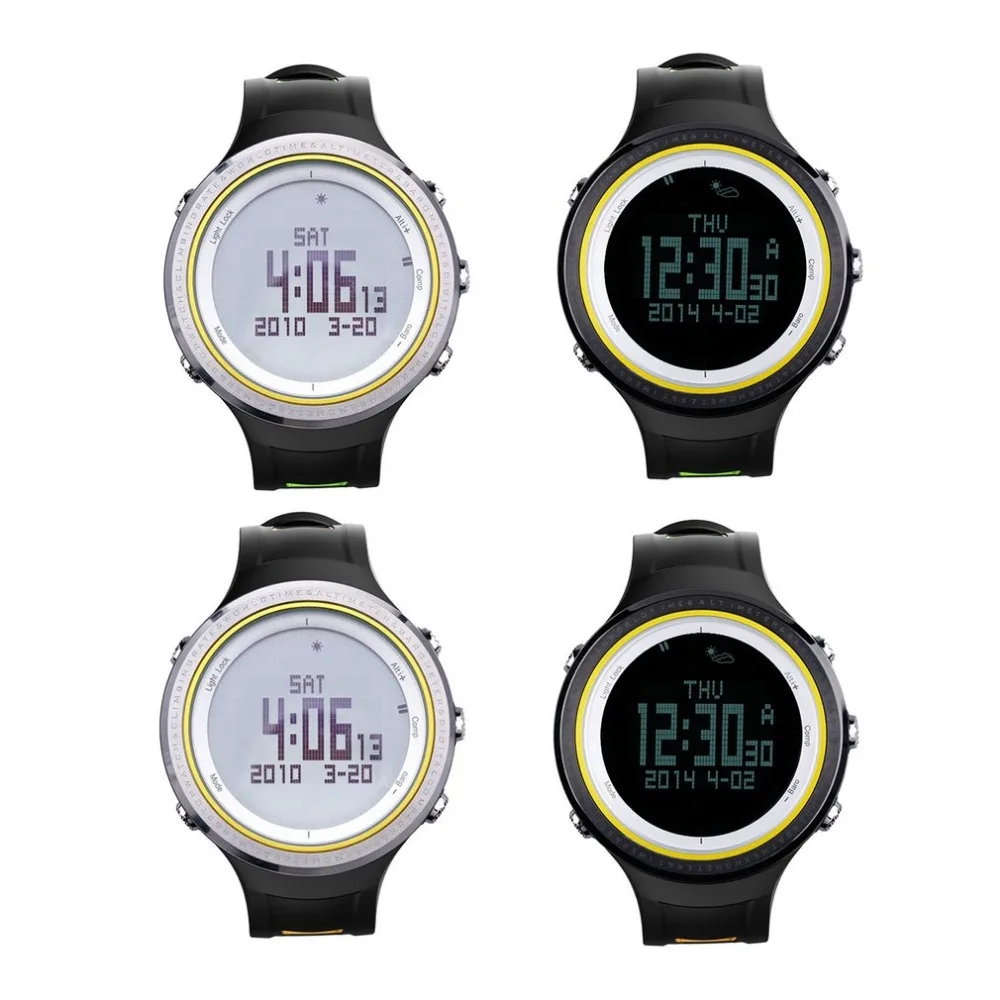 

Waterproof Backlit Multifunctional SUNROAD Men Woman Weather Forcast Pedometer Stopwatch Outdoor Sports Wrist Watch