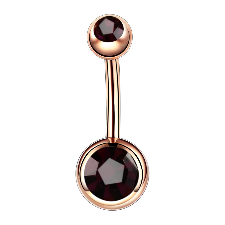 1PC/Lot 14G Belly Button Piercing Nombril Navel Earring Stainless Steel Colorful Crystal for Women Sexy Body Jewelry piercing jewelry body piercing earrings ear piercing jewelry metal jewelry belly button earrings belly button piercings body piercing jewelry body jewelry