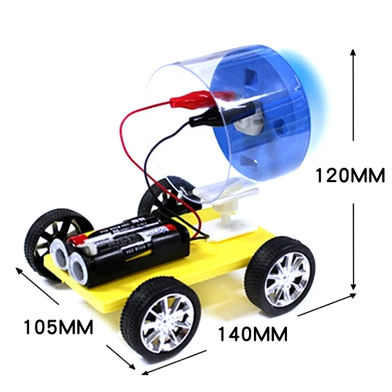 Детский Diy деревянный одностворчатый ветровой автомобиль Сборная модель комплект игрушки для научного эксперимента для детей