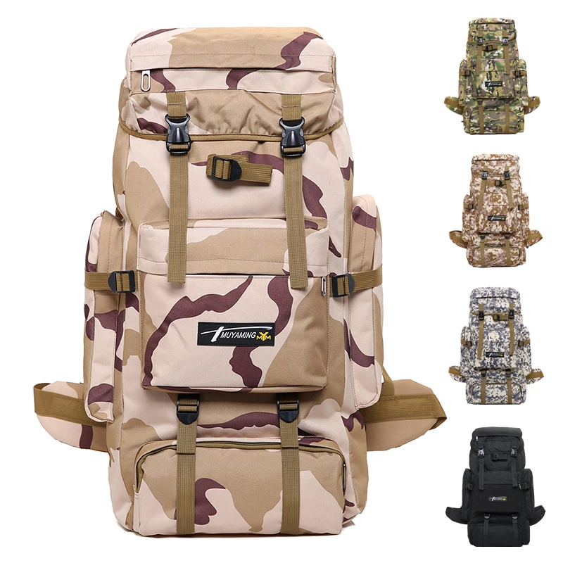 

Tactical Bags Travel Hiking Backpack Army Daypack 70L Waterproof Big Volume Climbing Rucksack Military Backpack Pack Outdoor Bag