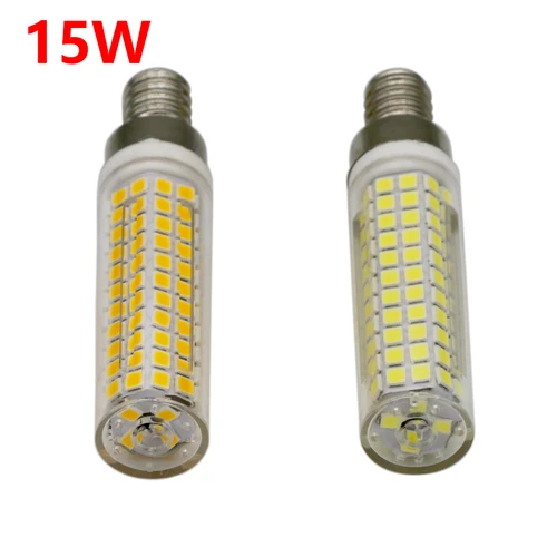 AC220V AC110V E11 E12 15W PC-shell dimmable Led lamps corn light Bulbs Lampada Bombillas replace 100W-150W Halogen lamp Karachi