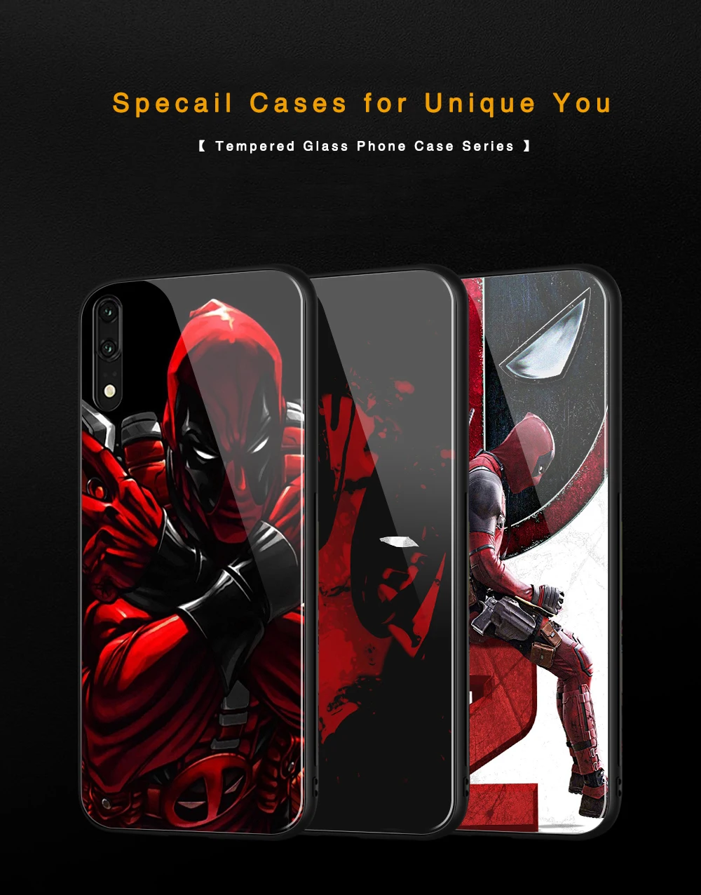 Чехол для huawei P20 Pro, чехол из закаленного стекла Deadpool для huawei P10 Pro, чехол для телефона huawei mate 10 20 lite v9 v10