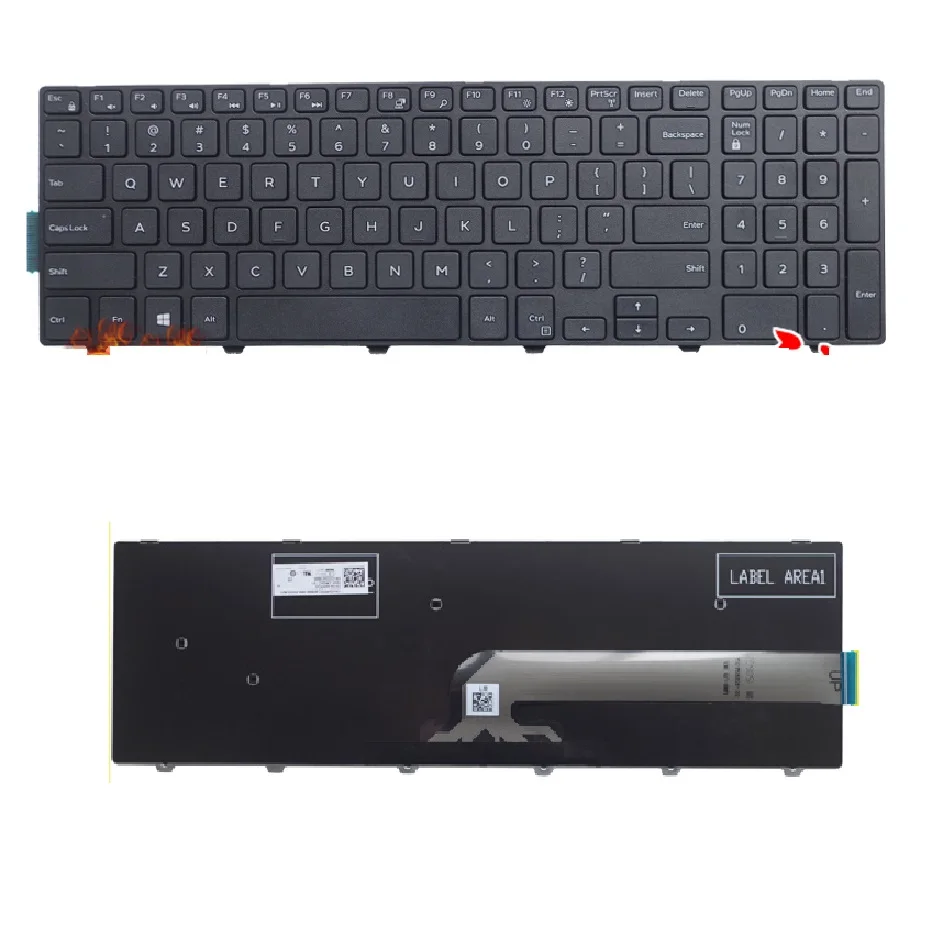 SSEA новая клавиатура для ноутбука Dell Inspiron 15 3552 5551 5555 5558 17 5748 5755 5758 черная KPP2C 0KPP2C |