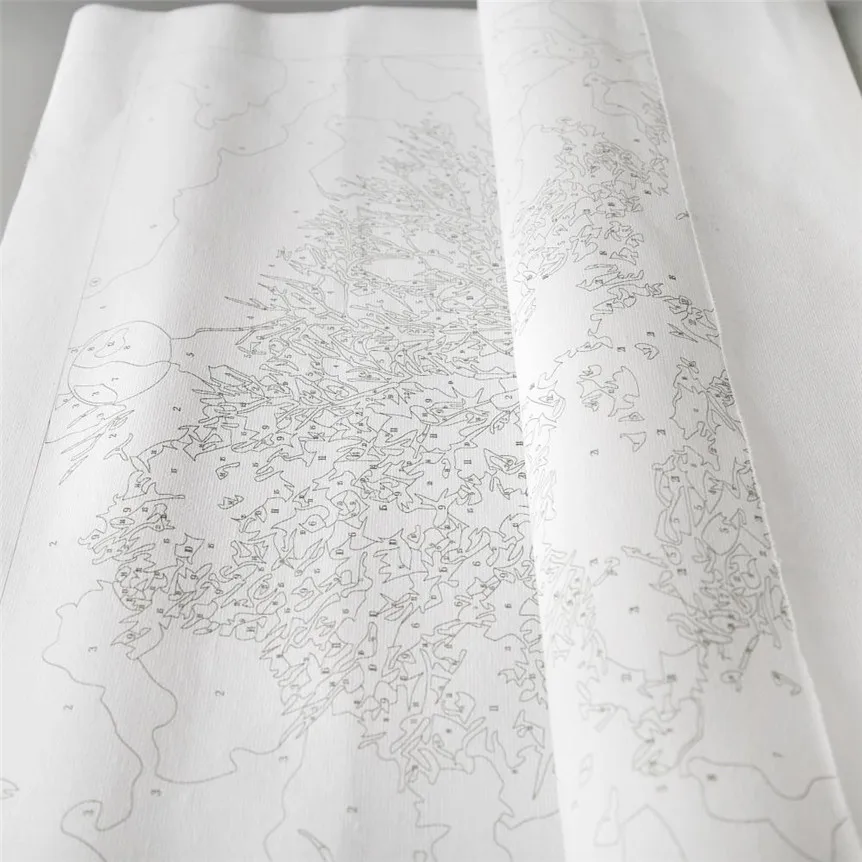 Бескаркасная картина на стене акриловая масляная краска для рисования по