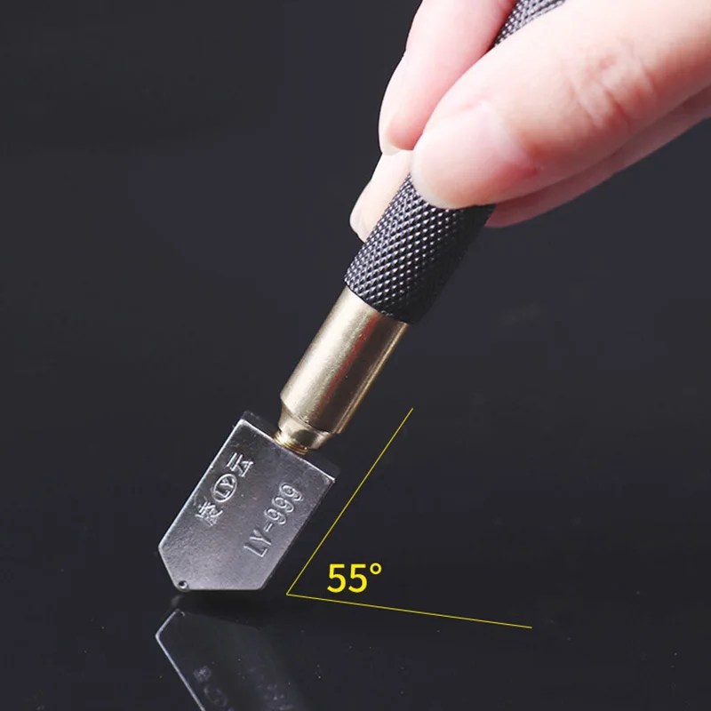 

Professional Glass Cutter Black iron handle roller knife diamond glass knife floor tile cutter roller handheld scraper Cutter