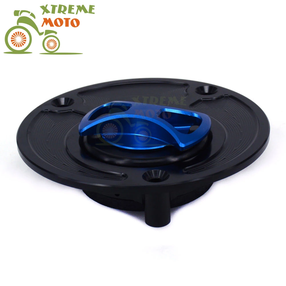 CNC Gas Fuel Tank Cap Keyless Cover For YAMAHA FZ1 FZ6 FZR750 FZR1000 YZF R1 R6 YSR50 YZF600