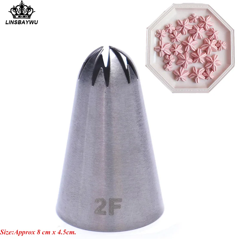 

Creative #2F Premium Stainless Steel Piping Icing Nozzle Cake Sugarcraft Cream Cupcake Decorating Tool Pastry Baking Tool