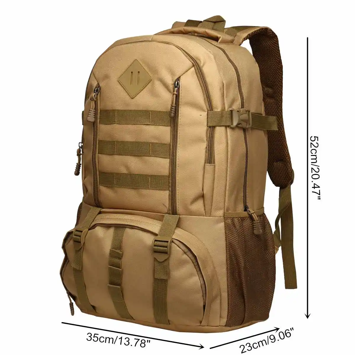  Large 50L Nylon Outdoor Military Climbing Bag Molle Sport Hiking Camping Shoulder Backpack Travel M