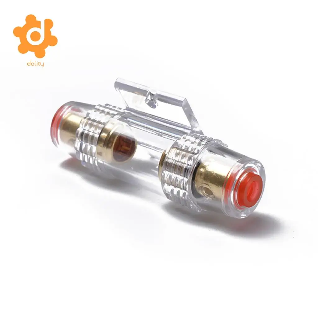 Car Audio AGU Fuse Holder Fuseholder 4 8 Gauge Inline Gold Plated 100 Amp