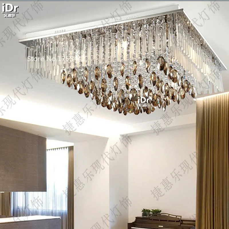 

the new listing new modern lighting rectangle k9 crystal Bedroom lamp Hall lamps ceiling light