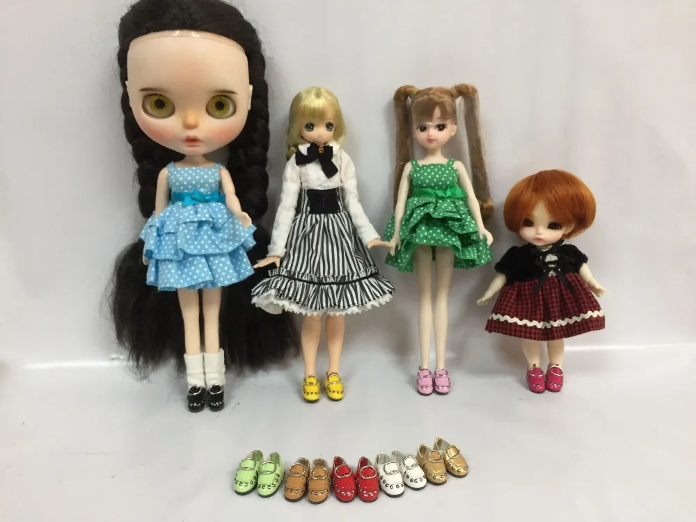 Обувь для кукол blyth, Azone, куклы OB, кукла licca, 20 см BJD и т. Д. Длина: 2,8 см