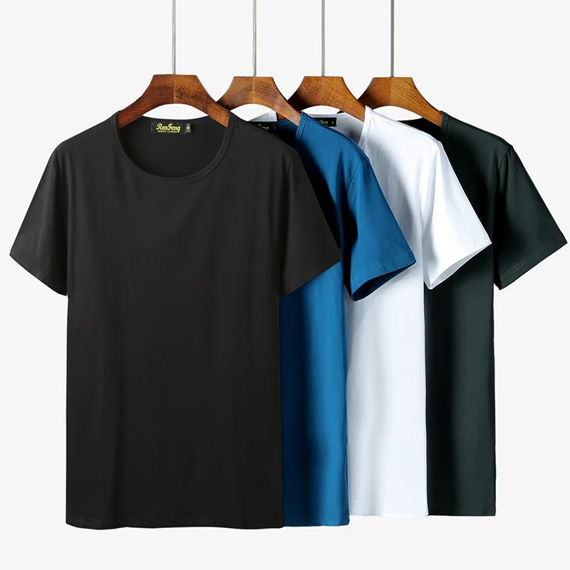 Simple fashion t shirt men brand clothing summer 100% cotton solid t-shirt mens casual tshirt male short sleeve plus size M-3XL (3)