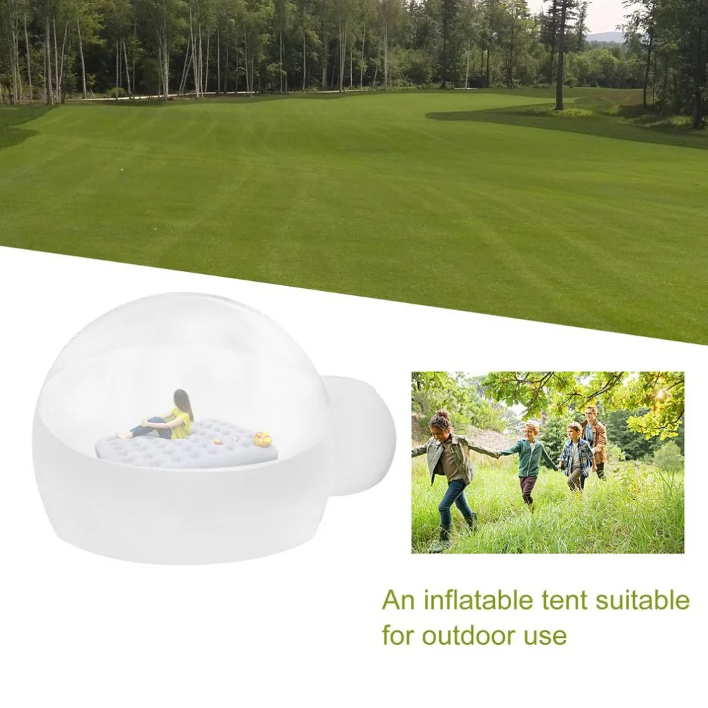 Innovative Stargaze Outdoor Single Tunnel Inflatable Bubble Camping Tent Transparent Half-n-half Look Great For Outdoor Innovative Stargaze Outdoor Single Tunnel Inflatable Bubble Camping Tent Transparent Half-n-half Look Great For Outdoor