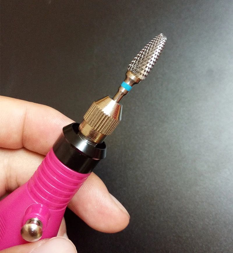 Elétrica do Unha para a Máquina de Broca da Arte do Unha Arquivo do Unha Pro. Pces Carboneto Broca Manicure Pedicure Ferramenta 602001 Azul 10 9 arte do prego manicure pedicure ferramenta, arquivo do prego 602001 azul