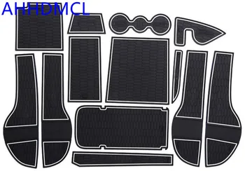 

Car Door Groove Mat Gate Slot Cup Armrest Storage Pad Mat For Skoda Kodiaq