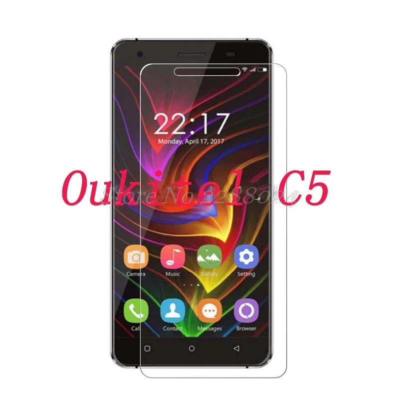 

2PCS Tempered Glass 9H Explosion-proof Protective Film Screen Protector mobile phone for Oukitel C5 / C5Pro PRO