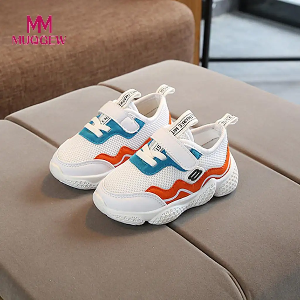 

New 2019 kids sport shoes for boys Mesh Petchwork running shoes for boys Sport Sneaker Casual child shoes#G6