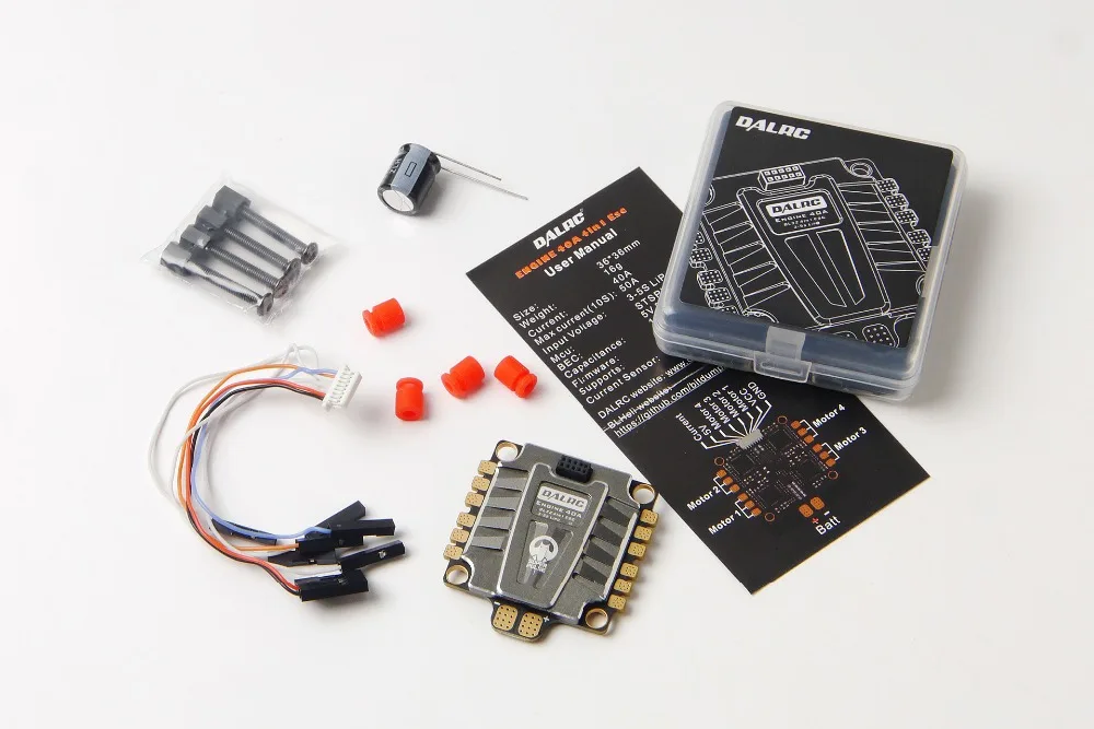 

DALRC ENGINE 40A 4IN1 ESC BLheli32 DShot 1200 for DIY FPV quadcopter drone