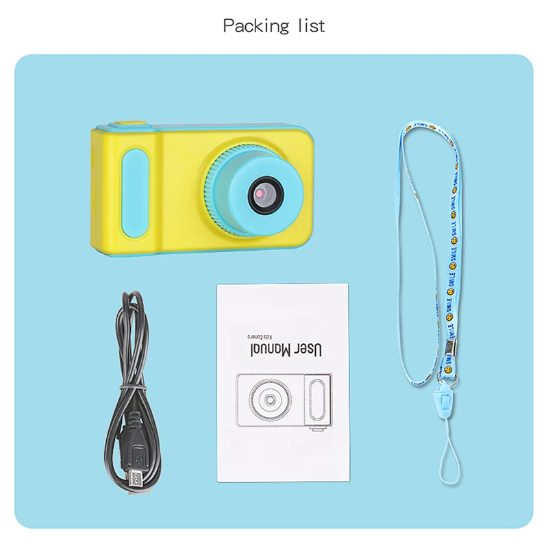 KOMERY Per Bambini Fotocamera Digitale 2 Pollici schermo di Visualizzazione Dello Schermo Del Fumet