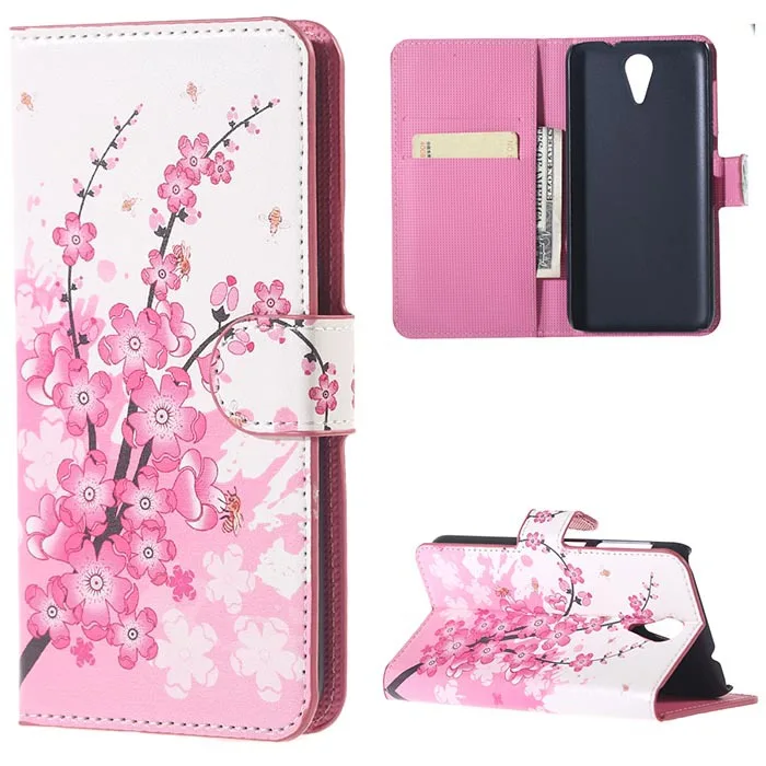 

Plum Magnetic PU Leather Wallet Stand With Flip Case Cover For HTC Desire 620 620G case For HTC Desire 820 Mini Phone Bags Cases