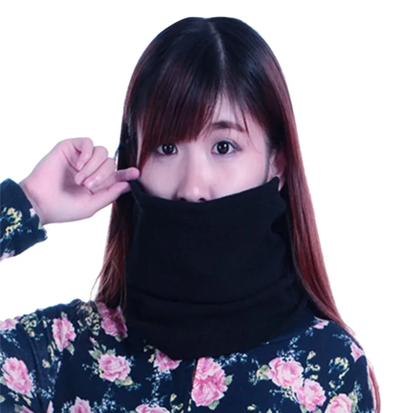 Cycling Face Mask Warm Collar Unisex Couple Winter Cap Warm Scarf Neckerchief Face Mask Hat Collar Hiking Mask #2D05 (2)
