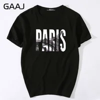 Men T Shirts Printed Tees Print Letter Paris T-shirts For Man 3XL Tshirt T Shirt Plus Size Clothes T-shirt O Neck Top