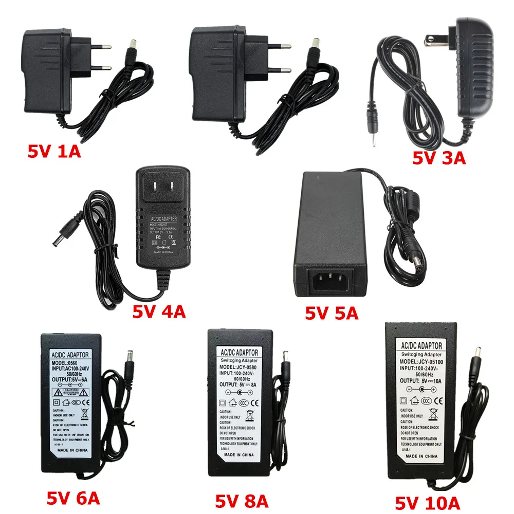 Адаптер питания переменного тока 110 В/220 В в постоянный ток 5 в 12 В 24 В трансформатор освещения 1A 2A 3A 5A 6A 8A 10A светодиодные полосы адаптер питания для CCTV
