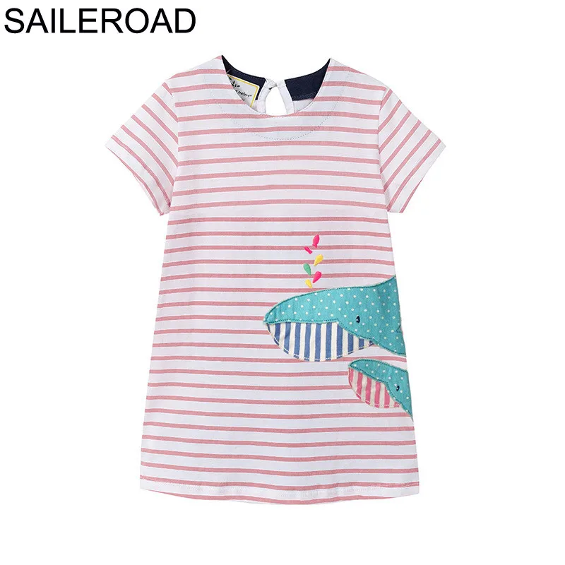 6160 same picture SAILEROAD/1-7Years летние цветочные Клубничные платья для Детская Одежда для девочек, платье принцессы, костюмы для детей - Цвет: 6160 same picture