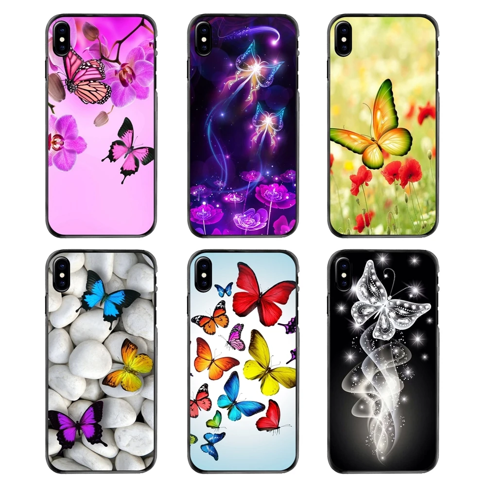 Butterfly Wallpaper Background For iPhone 4 4S 5 5S 5C SE 6 6S 7 8 Plus X XR XS Max iPod Touch Accessories Phone Skin Case |