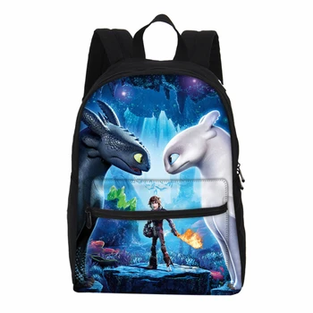 

2019 New Customized Cartoon Train Your Dragon School Bags Bookbag Fashion Kids Laptop Shoulder Bags Boys Student School Backpack