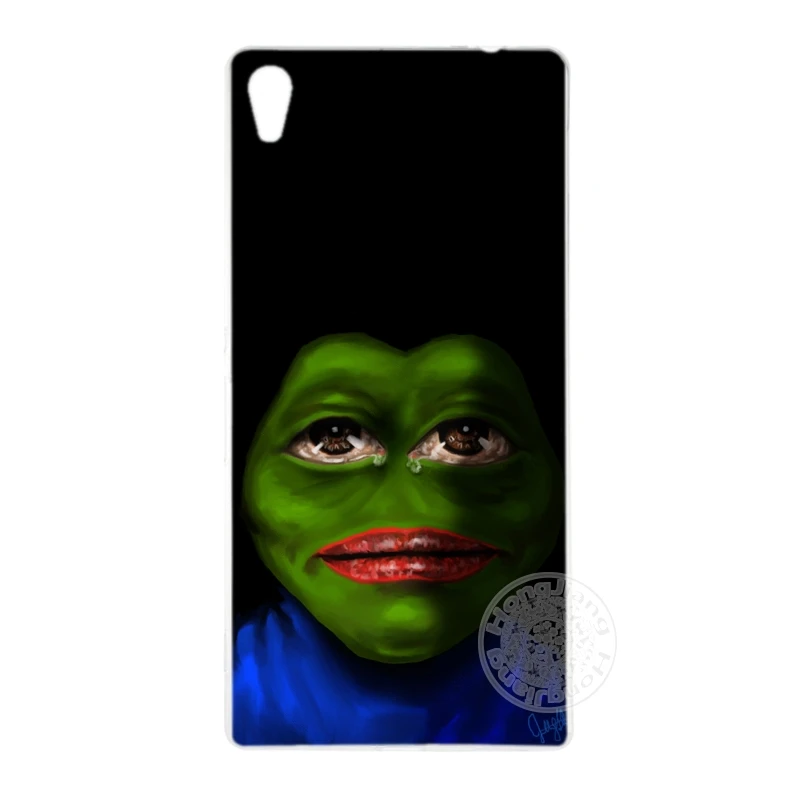 HAMEINUO Интернет мем Smug лягушка Pepe чехол для телефона sony xperia C6 XA1 XA ULTRA X XP L1 compact XR/XZ/XZS