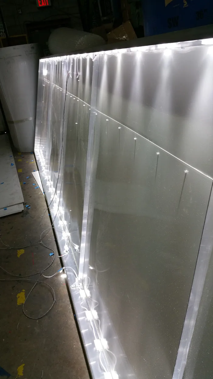 edge light led module for single sided light box