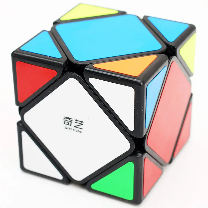QiYi QiCheng A 3x3x3 speed Skew магический куб головоломка твист обучающая игрушка Черный ABS ультра-гладкая необычная кубическая головоломка