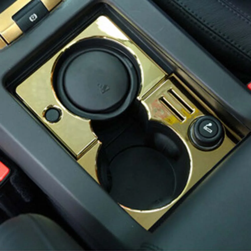 console armrest cup holder storage magic box decorative cover frame