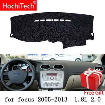 

Rose Pattern Non-slip Dashmat Dash Mat Dashboard Cover Pad Cover Carpet Car Sticker for Ford foucs 2005 2006-2013 Car Styling