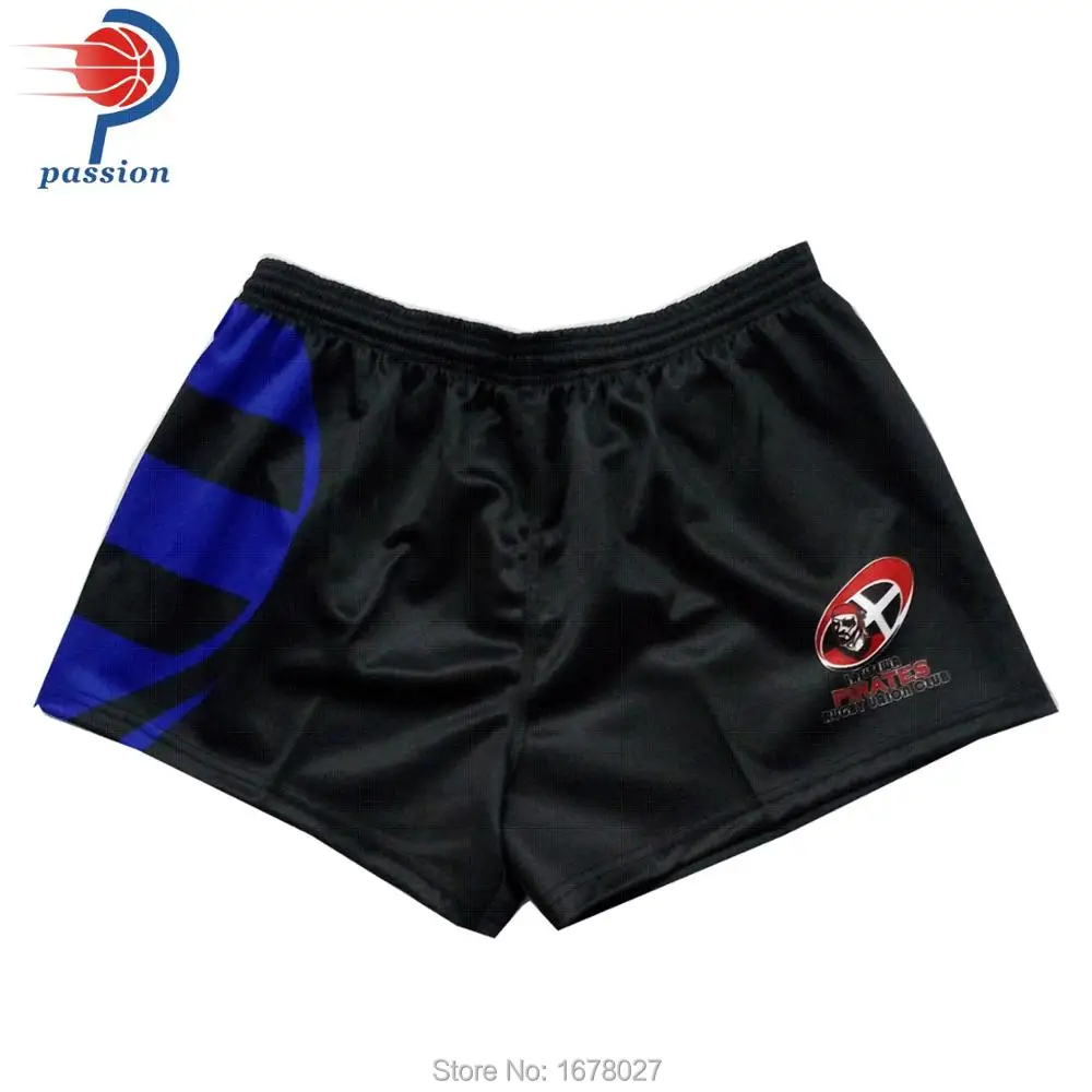 

Two Colors Men's Custom Design Sublimation Rugby Shorts For Schools