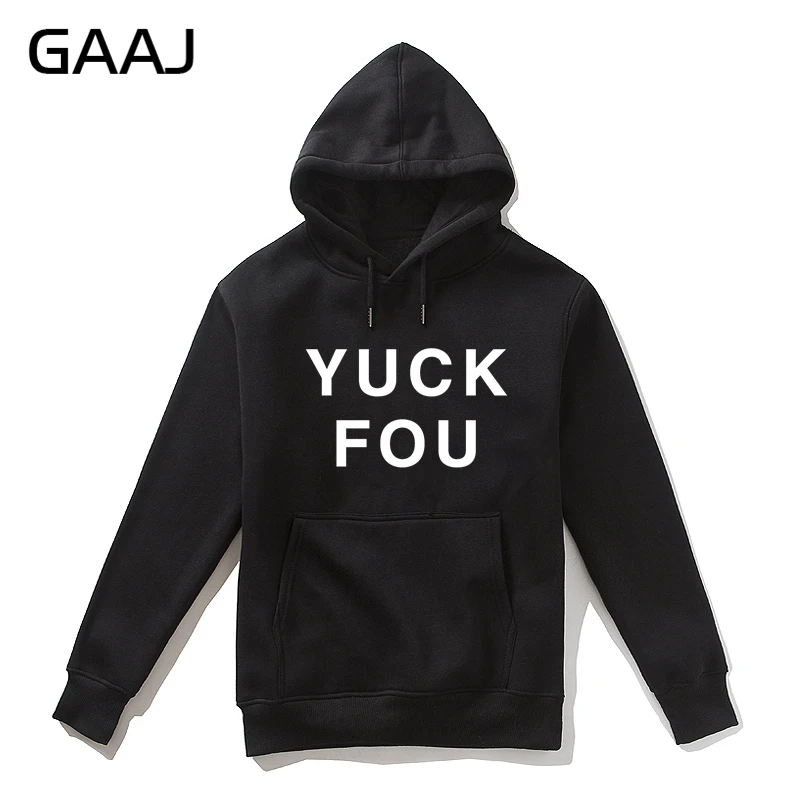 Толстовка GAAJ с принтом YUCK для мужчин и женщин повседневное хлопковое пальто на