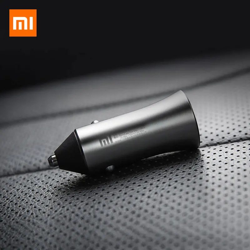 Оригинальное автомобильное зарядное устройство Xiaomi Dual USB Quick Charge 5 V/2.4A 9 V/2A 12 V/1.5A Max