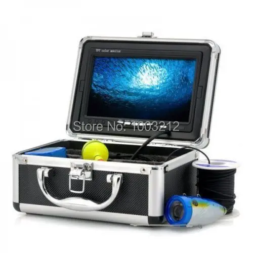 Underwater Fishing Camera 7" Monitor Video Picture Recording Hard Carrying Case Fishing Camera+20m Cable 4GB SD Card