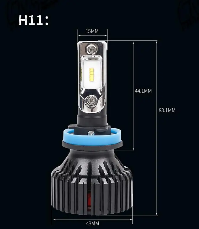 1 компл. H4 H7 H8 H9 H11 9005 9006 60 Вт 8000LM T8 светодиодные фары lumiled зэс чипы вентилятор Чистый белый 6500 К все-в-одном 12/24 В авто лампы