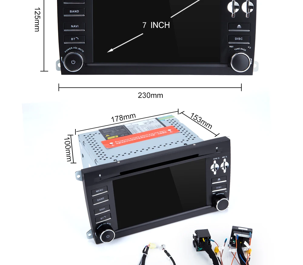 Perfect 2 Din Android 9.0 Car Multimedia For Porsche Cayenne GTS Radio 2003 2005 2009 2010 955 mm GPS Navigation DVD CD Head Unit stereo 16