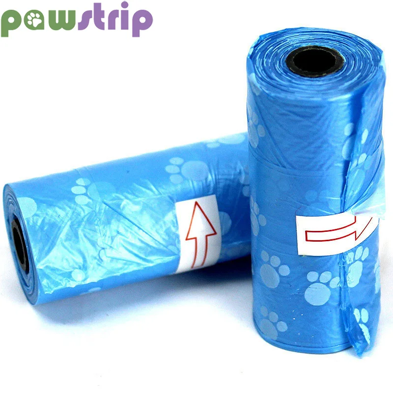 

pawstrip 1 Roll Eco-Friendly Dog Poop Bag Outdoor Portable Dog Waste Bag Disposable Pet Pick Up Bag(1 roll including 15pcs bags)